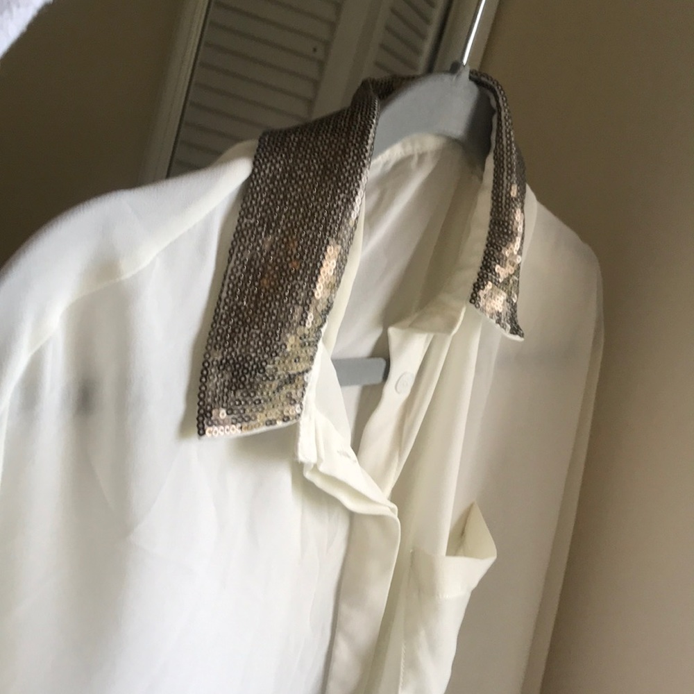 A button down with a a hint of sparkle:)